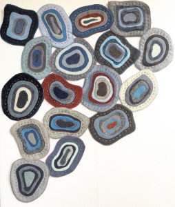 Finished El's Cells art quilt