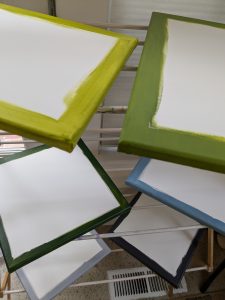 Painted canvases