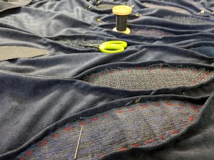 Adding hand stitching