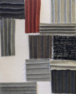 The Topography of Folds art quilt in progress