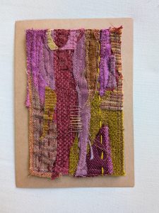 Fabric greeting card