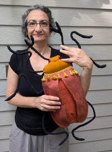 Me with a giant fabric beetle