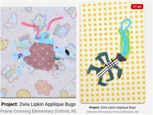 Kids' beetle art